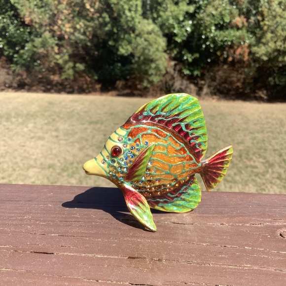 Jay Strongwater Swarowski Jeweled Tang Tropical‎ Fish Collection Figurine RARE - Picture 9 of 11